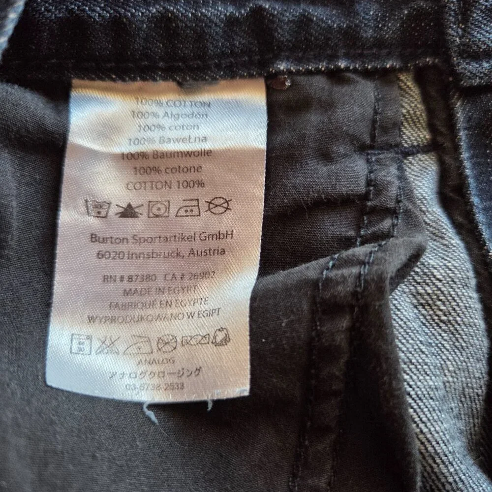 Analog Denim Jeans Arto Saari Men's 32 X 28 Dark Wash Vintage Button Fly‎ Y2K - Picture 9 of 9